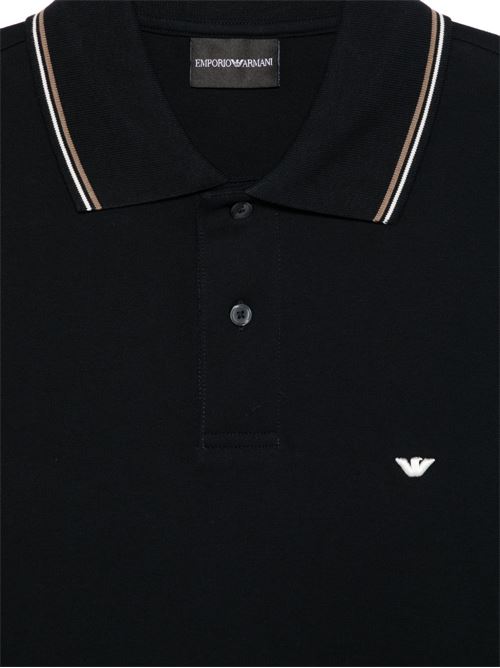 Polo uomo Emporio Armani blu con logo EMPORIO ARMANI | EM004606AF23090UB118